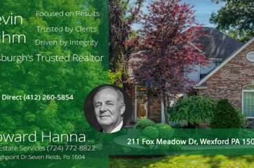211 Fox Meadow Dr, Wexford PA 15090