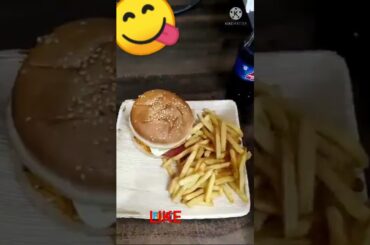 BERGER with French Fries //Street Food // Shorts