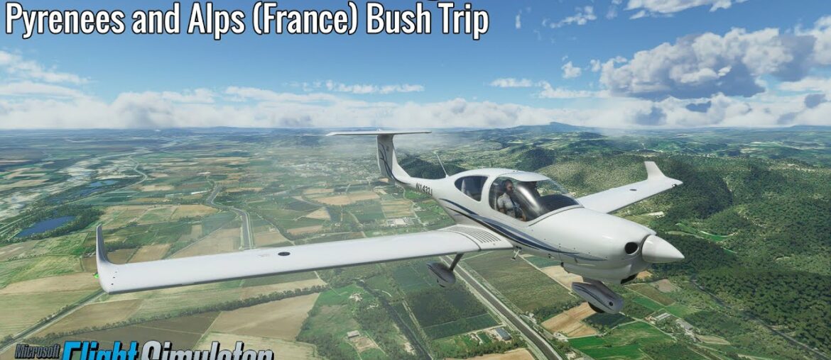 Le Castellet to St Auban – Leg 12 – Pyrenees and Alps (France) Bush Trip – DA40NG – MSFS Le Castellet to St Auban - Leg 12 - Pyrenees and Alps (France) Bush Trip - DA40NG - MSFS