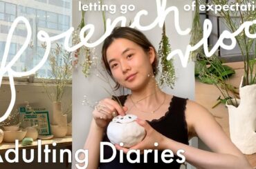 Adulting Diaries (in french!) relaxing days at home & studio ~ letting go of expectations