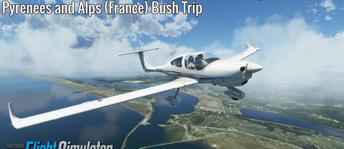 Salvaza to Montpellier/Mediterranee – Leg 10 – Pyrenees and Alps (France) Bush Trip – DA40NG – MSFS Salvaza to Montpellier/Mediterranee - Leg 10 - Pyrenees and Alps (France) Bush Trip - DA40NG - MSFS