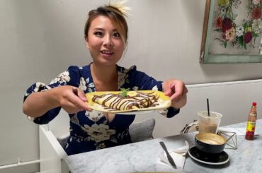 The Crepe Shop Chicago Dining Experinece  Mukbang #RainaisCrazy