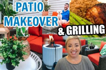 BACK PATIO MAKEOVER SUMMER 2021 | SUMMER DINNER GRILLING AND RECIPES | JESSICA O'DONOHUE