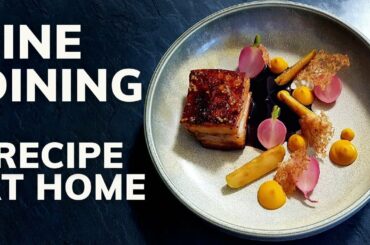 How to cook PORK BELLY like a pro AT HOME (Fine Dining Recipe)