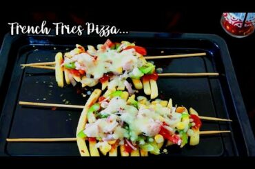 French Fries Pizza | Fries Pizza | Pizza fries | Different Pizza Recipe | Easy Kids Favourite Snacks