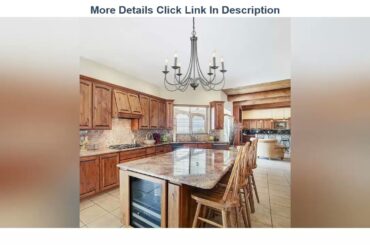 Best Deal 6-Light Farmhouse Dining Room Lighting, Iron Chandelier Light Fixture, French Country Cha