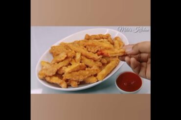 Crispy Egg French Fries Recipe | Easy Egg French Fries | Egg Snacks Recipe | Toasted #Shorts