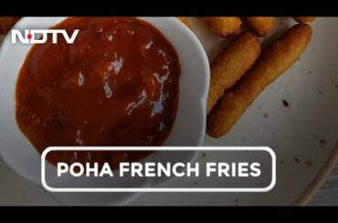 How To Make Poha French Fries | Easy Poha French Fries Recipe Video