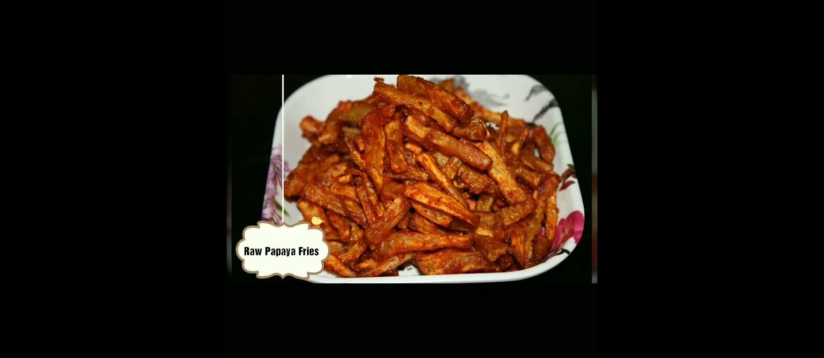 Have you tried Crispy Raw Papaya Fries ? Keto French Fries Recipe || Green Papaya Fries || #shorts