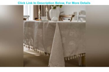 Cotton Art Coffee Table Cover Polyester and Linen Plain Table Cloth French Romantic Ruffle with Tas