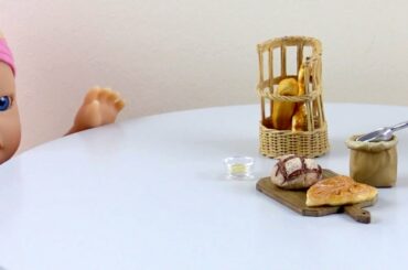 DIY & Miniature Stuff #Shorts #Short # Miniature Food Re  Ment French Bread Delight