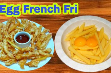 Crispy Egg French Fries Recipe-Egg Snacks Recipe-Aloo Ki Chips-How To Make French Fries.