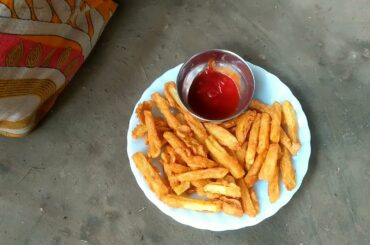 Crispy Egg French Fries Recipe || French Fries Recipe || Bengali Recipe||