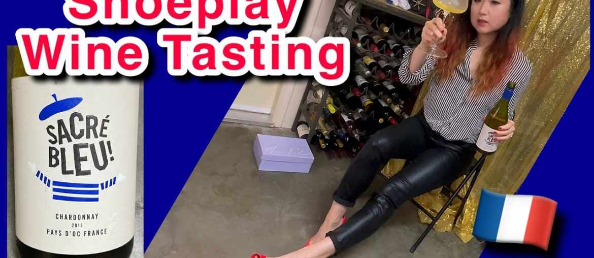 Neon Pink Heels Shoeplay Wine Tasting – Sacre Bleu French Chardonnay Neon Pink Heels Shoeplay Wine Tasting - Sacre Bleu French Chardonnay