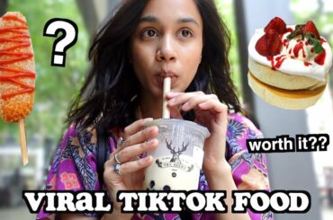 i tried TIKTOK'S VIRAL FOOD RECOMMENDATIONS - worth it?? | clickfortaz