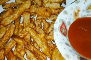 Homemade Egg French fries | Crispy french fries recipe | How to make french fries at home