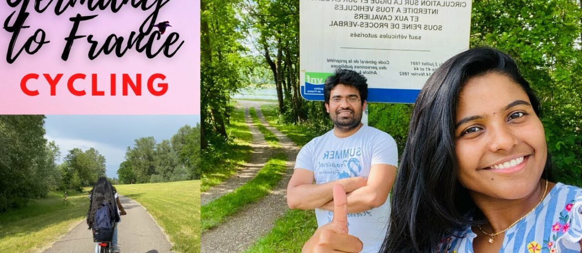 Cycling from Germany to France|Nature|Greenery|Telugu Vlogs from Germany