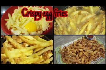 Crispy Egg French Fries Recipe | Easy Egg French Fries | Egg Snacks Recipe