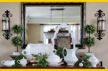 FRENCH FARMHOUSE DECOR - DECORATE WITH ME -  FARMHOUSE DINING ROOM DECOR - FRENCH COUNTRY DECOR