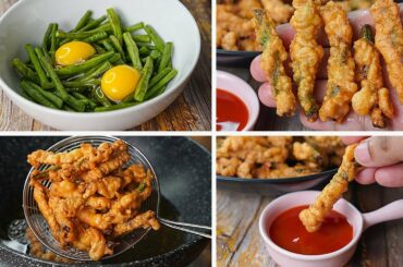 Crispy Long Bean French Fries Recipe | Easy Long Bean  French Fries | Long Bean Snacks Recipe