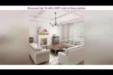 Super Sale LOG BARN 5 Lights French Country Shabby Chic Chandelier in Brown Rust Metal Finish, 26.8