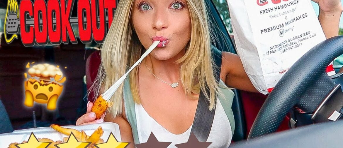 Letting FAST FOOD Employees DECIDE what I EAT for DINNER (at cookout!)