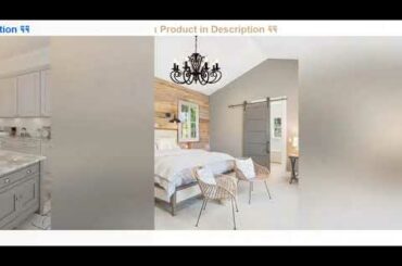 Up To 30% OFF Ganeed French Country Chandeliers,8 Lights Kitchen Island Candle Iron Chandelier,Indu