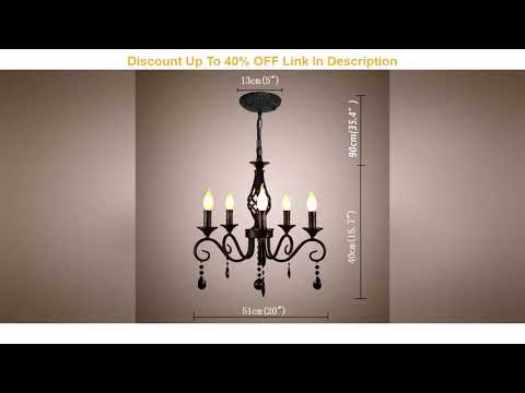 Limited Ganeed French Country Chandeliers,5 Lights Black Crystal Candle Chandelier,Industrial Vinta Limited Ganeed French Country Chandeliers,5 Lights Black Crystal Candle Chandelier,Industrial Vinta