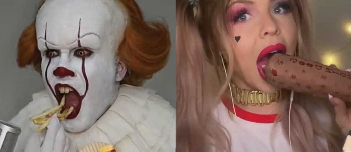 Mukbangers eating in COSPLAY