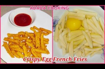 Crispy Egg French Fries Recipe | Easy Egg French Fries | Egg Snacks Recipe |