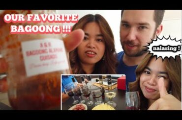 FAVORITE NI HUBBY ANG BAGOONG /NALASING KAMI !! ONLINE WINE TASTING /FRENCH FILIPINA COUPLE VOG
