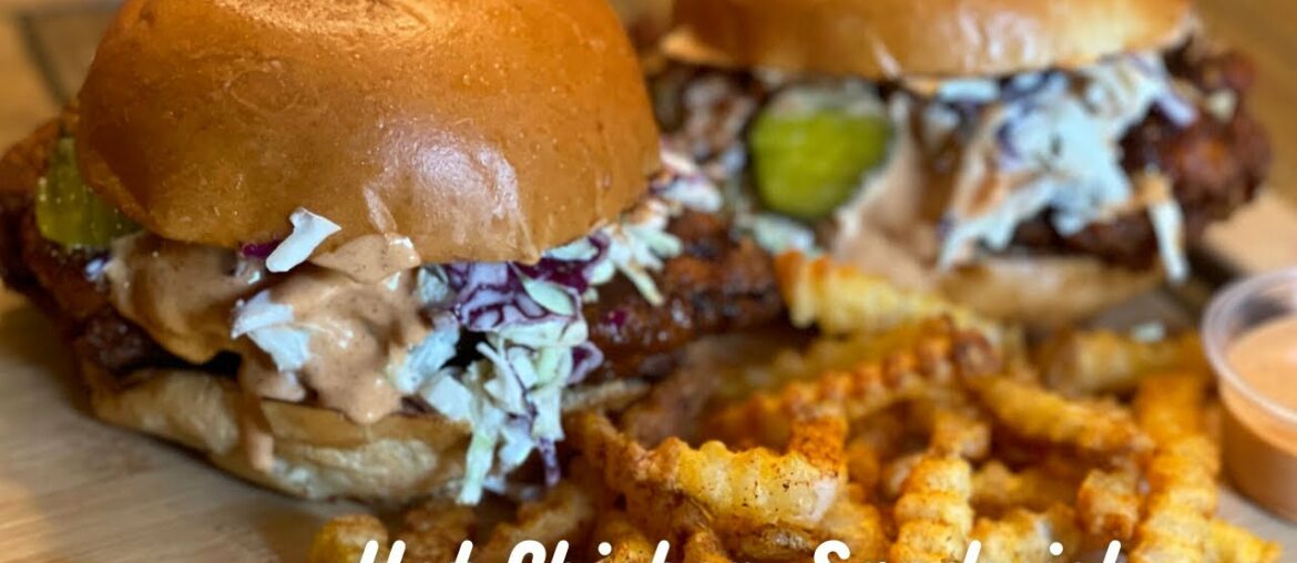 HOTTER THAN NASHVILLE HOT CHICKEN SANDWICH RECIPE! The most delicious hot and spicy sandwich yet!