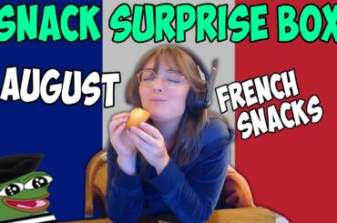 British girl tries French food! - *PREMIUM BOX* Snack Surprise August