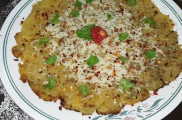 french potato galette  with salsa sauce |  french recipe