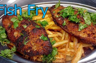 Fish Fry with French Fries | Fish Fry Recipe |Simple and Delicious Fish Fry| Unique Recipes | Telugu