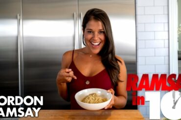 Gordon Ramsay Challenges Hell's Kitchen Contestant For Gourmet Ramen | Ramsay in 10