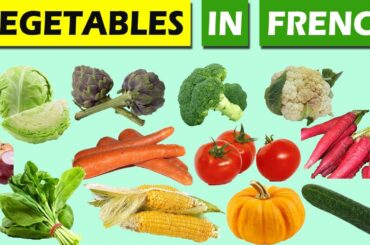 Learn French Food vocabulary about Vegetables name for beginners | French with Tama lesson 15