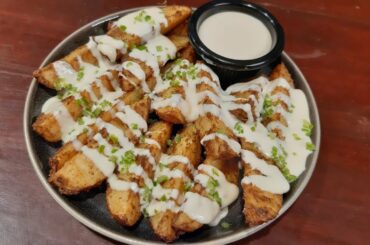 Potato Wedges with Cheese Sauce | Quick and Easy Potato Recipes | The Gourmet Chef