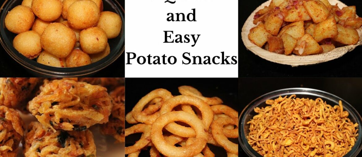 Easy and Quick 5 Potato Evening Snack Recipes | Aloo Snack Recipes |Potato Recipes| New Recipes 2021