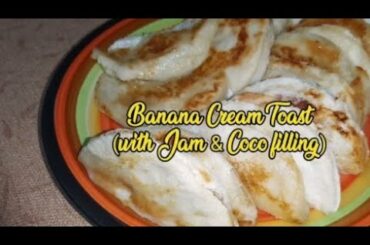Banana Cream Toast with Strawberry Jam/Coco #Shorts #SpicedFoods #Easy#Recipe#Quicreations#Tasty