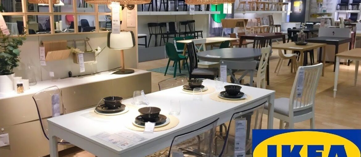 IKEA KITCHEN DINING ROOM TABLES CHAIRS FURNITURE SHOP WITH ME SHOPPING STORE WALK THROUGH