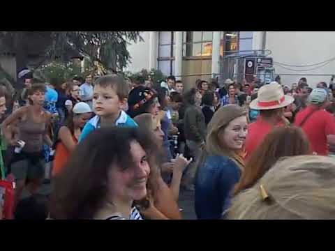 GRAPES CUTTING FESTIVAL IN FRANCE. PEOPLE ARE ENJOYING AFTER PICKING UP THE GRAPES IN THE EVENING GRAPES CUTTING FESTIVAL IN FRANCE. PEOPLE ARE ENJOYING AFTER PICKING UP THE GRAPES IN THE EVENING
