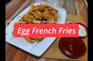 Crispy Egg French Fries | Easy Egg French Fries | Egg Snacks Recipe  | Cook with Taste & Life