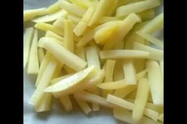 French fries easy and simple very tasty homemade recipe , potato fries