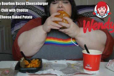 Wendy's Triple Bourbon Bacon Cheeseburger Mukbang