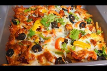 Chicken Pizza Fries| special pizza french fries recipe |easy recipe by todayzmunch