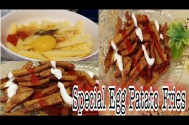 Crispy Egg Fries Recipe/ Egg Snacks Recipe/ Easy Egg French Fries/..Huma Hareem