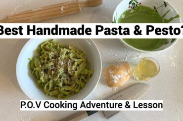Best Handmade Pasta & Pesto? POV Cooking Adventure & Lesson