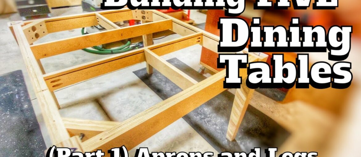 How I Made FIVE Dining Tables, PART ONE – Aprons and Legs | A Glimpse Inside How To How I Made FIVE Dining Tables, PART ONE - Aprons and Legs | A Glimpse Inside How To