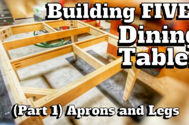 How I Made FIVE Dining Tables, PART ONE - Aprons and Legs | A Glimpse Inside How To